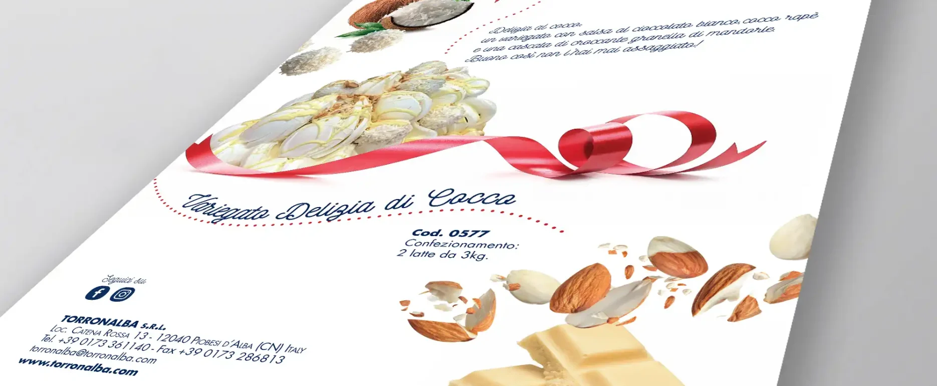 Studio grafico pagine pubblicitarie Torronalba